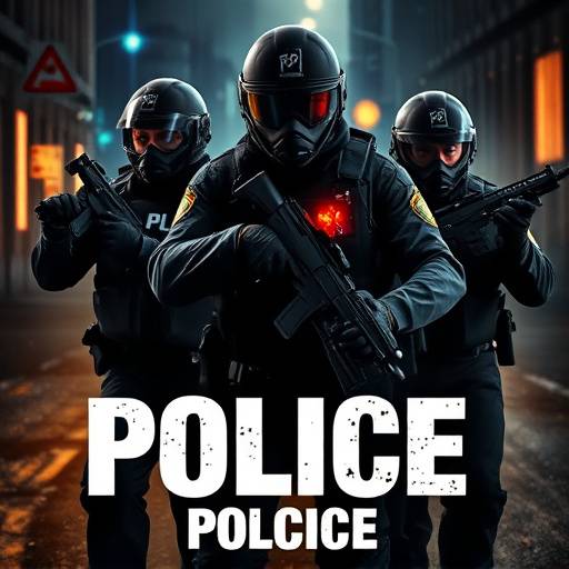 Affiche de la série Braquo, montrant une unité de police d'élite en action.