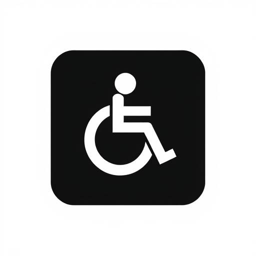 Icône d'accessibilité représentant deux lettres avec un contraste élevé